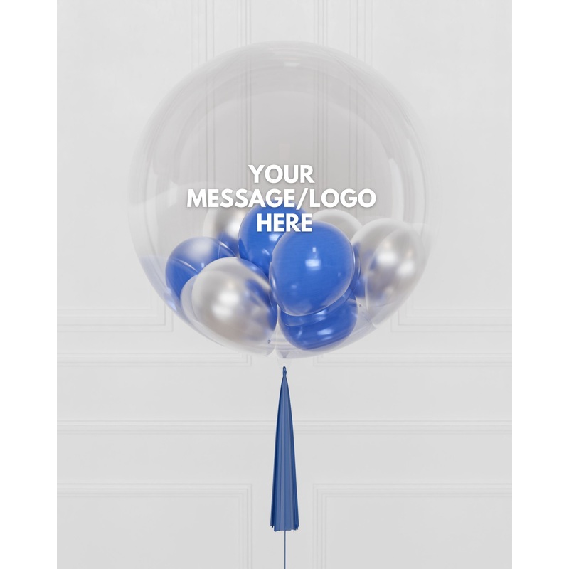 Custom Corporate Bubble Balloon Filled with Small Balloons