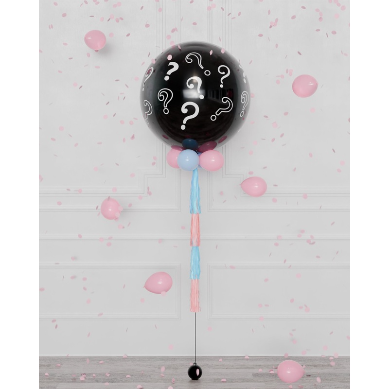 Gender Reveal Jumbo Balloon Pop Filled with Confettis