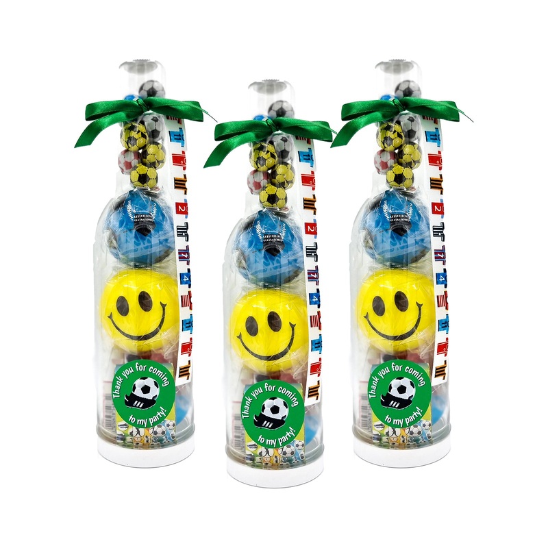 Pre Filled Birthday Football Party Favours With Toys And Candy