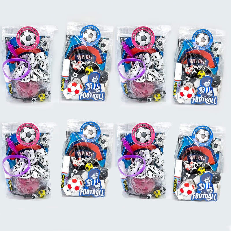 Pre Filled Football Birthday Party Bags For Boys And Girls