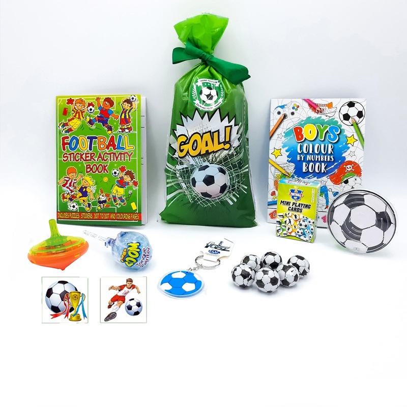 Pre Filled Football Party Goody Bags With Toys And Sweets