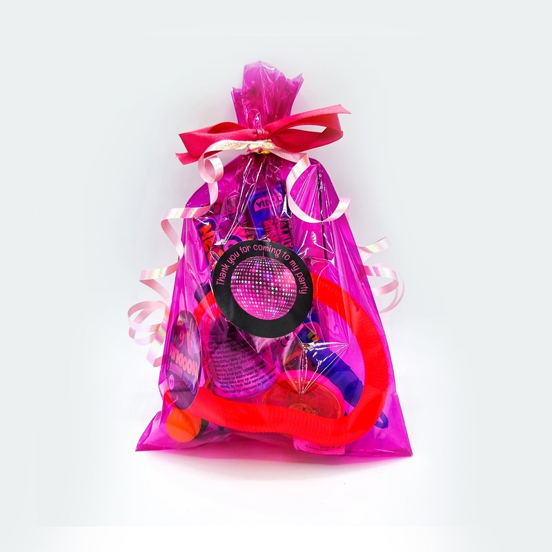 Pre Filled Girls Pink Disco Birthday Party Goody Bags