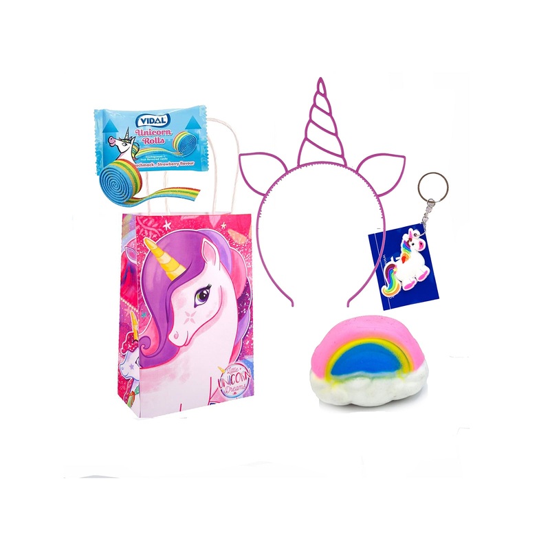 Pre Filled Girls Unicorn Party Favours Trat Bags