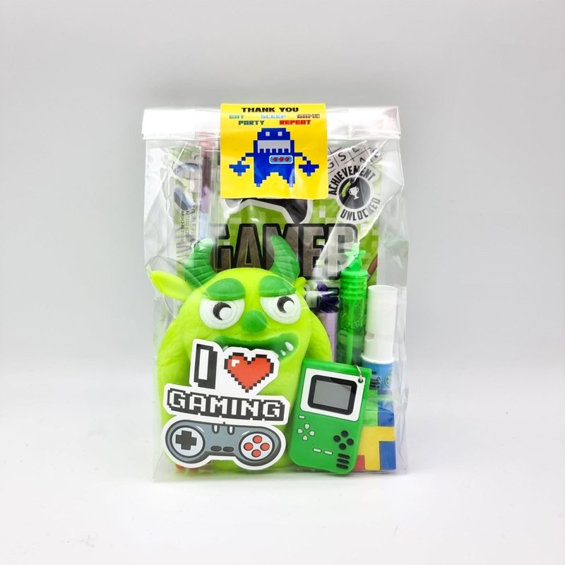 Pre Filled Monster Quest Birthday Gamer Party Bags