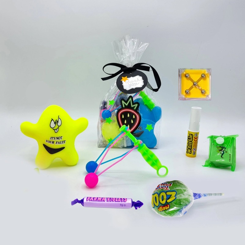Pre Filled Neon Glow Birthday Party Goody Bags For Kids