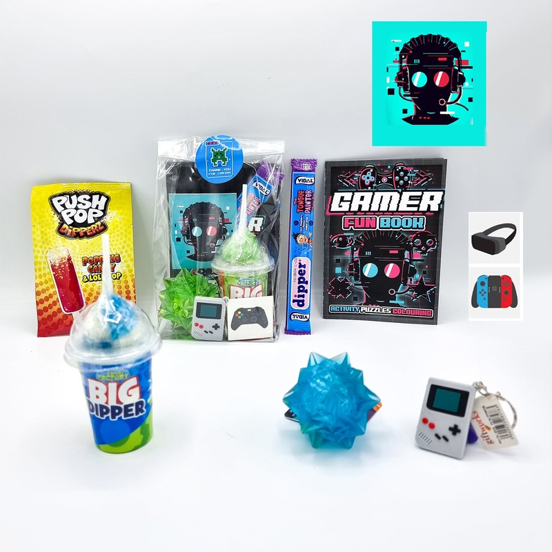 Pre Filled Retro Gamer Birthday Party Bags For Children
