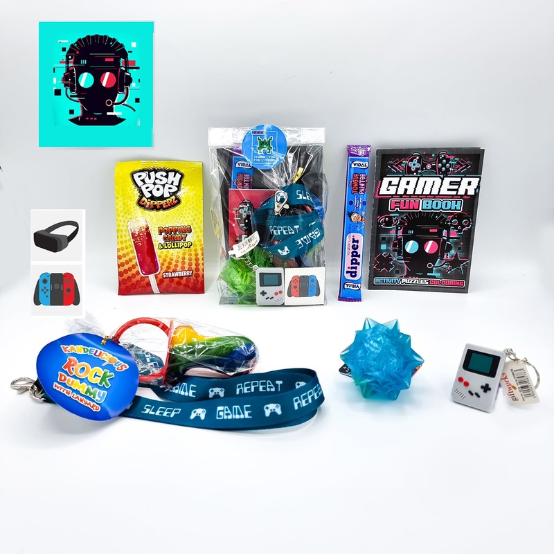 Pre Filled Retro Gamer Birthday Party Goody Bags