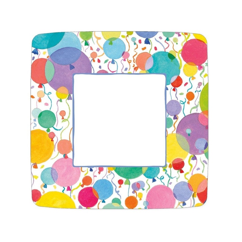 Balloons & Confetti Dessert Plate