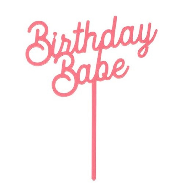 Birthday Babe Acrylic Topper