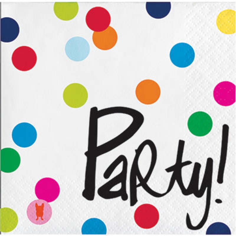 Birthday Dots Beverage Napkins