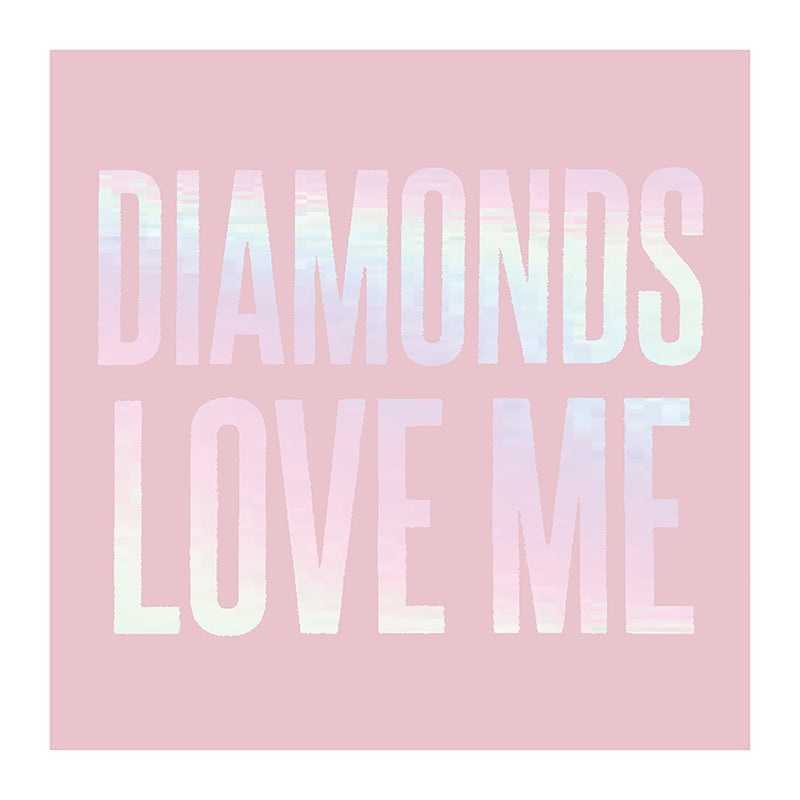 Diamnd Love Me Beverage Napkin