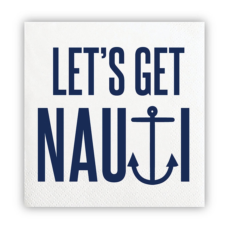 "Get Nauti" Beverage Napkin