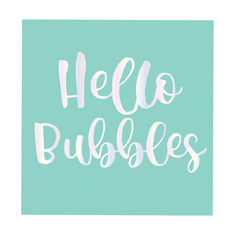 Hello Bubbles Beverage Napkin