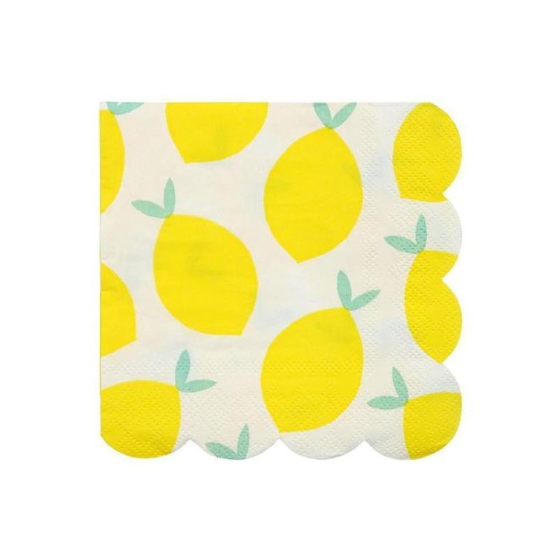 Lemon Beverage Napkins