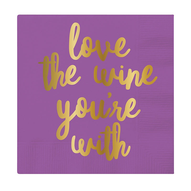 Love The Wine You'Re With Beverage Napkin