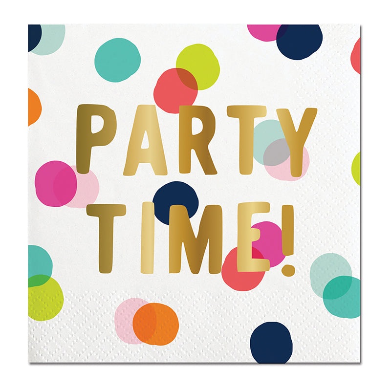 Partay Time Beverage Napkin