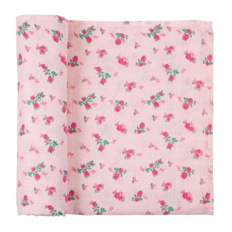 Tiny Rose Swaddle Blanket