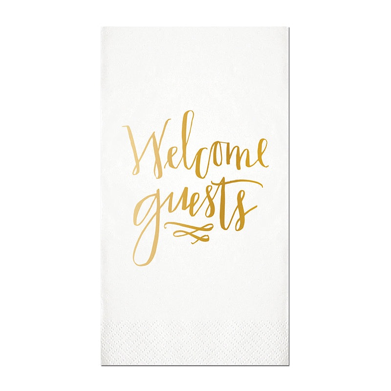 "Welcome Guests" Guest Towels