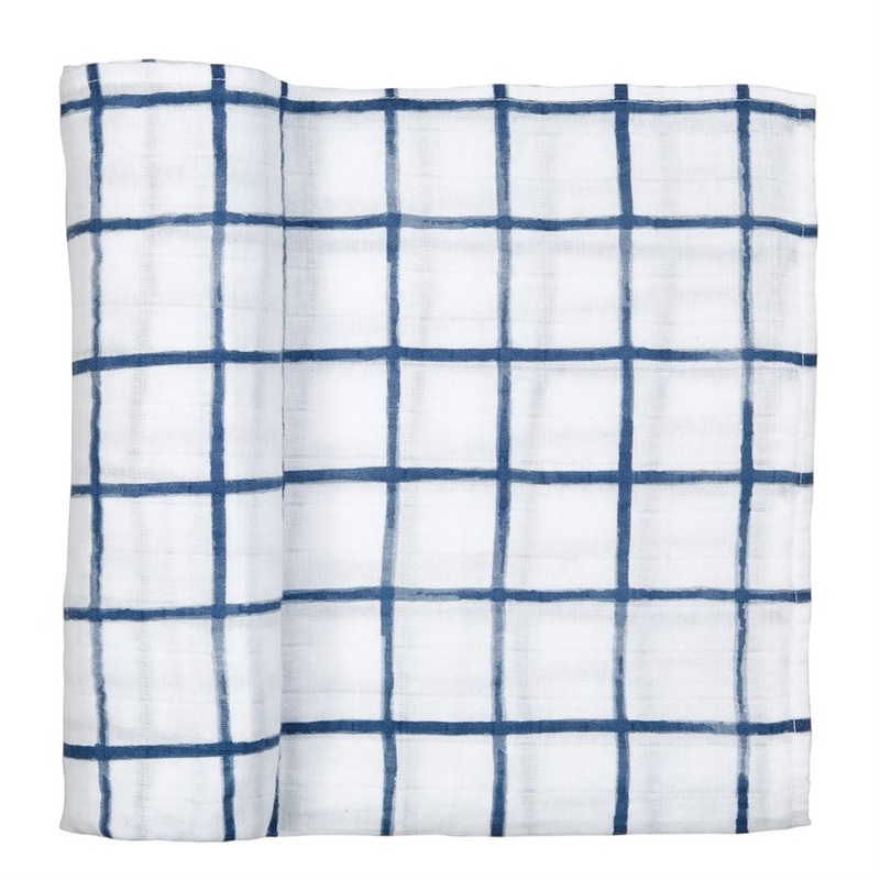 Window Pane Muslin Swaddle
