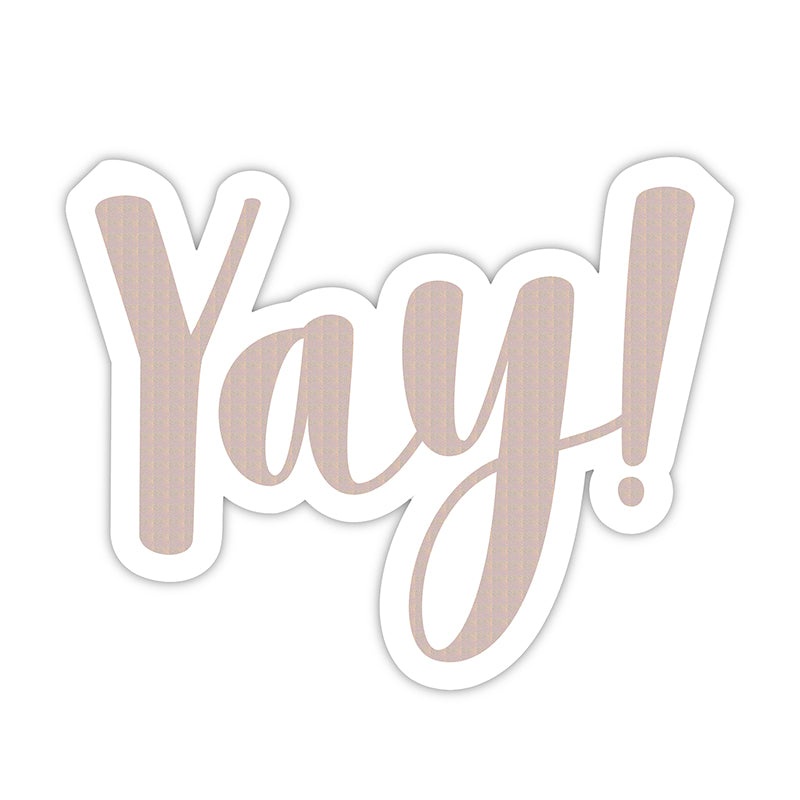 Yay! Die Cut Napkin
