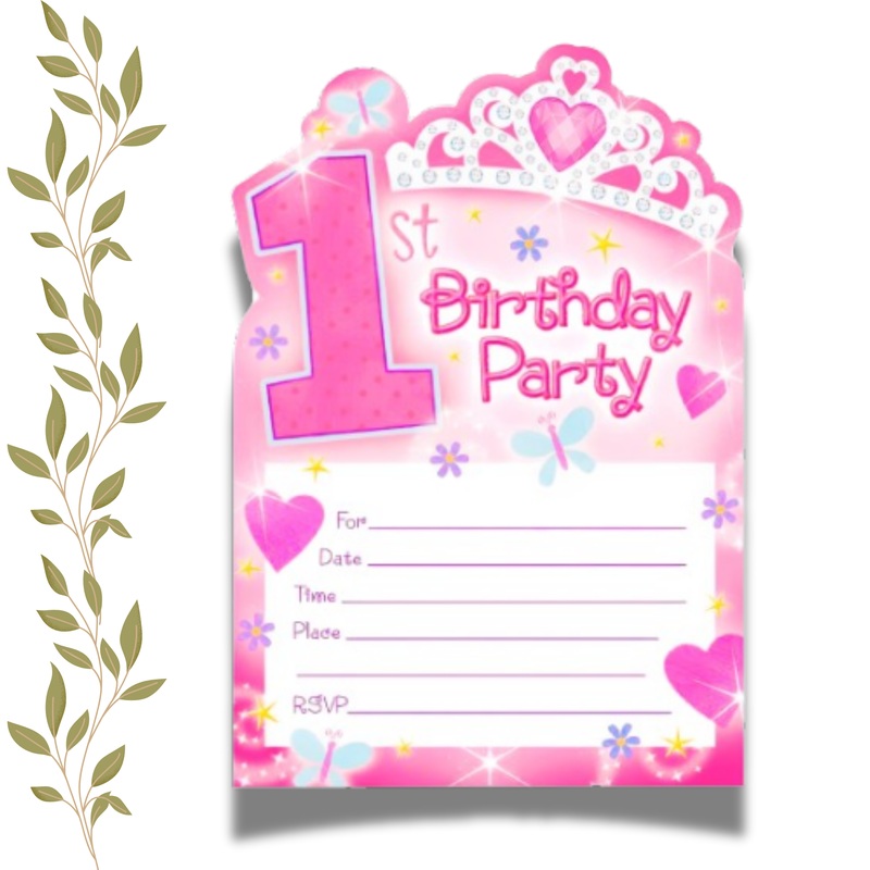 1ST BIRTHDAY PRINCESS INVITE