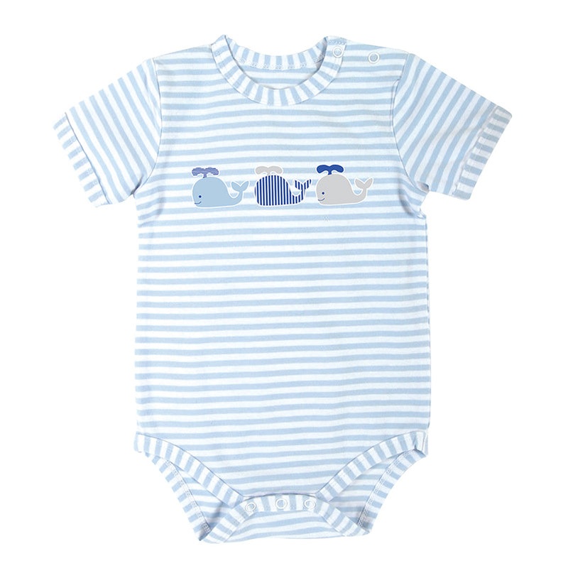 6-12 Mo Whales Snapshirt