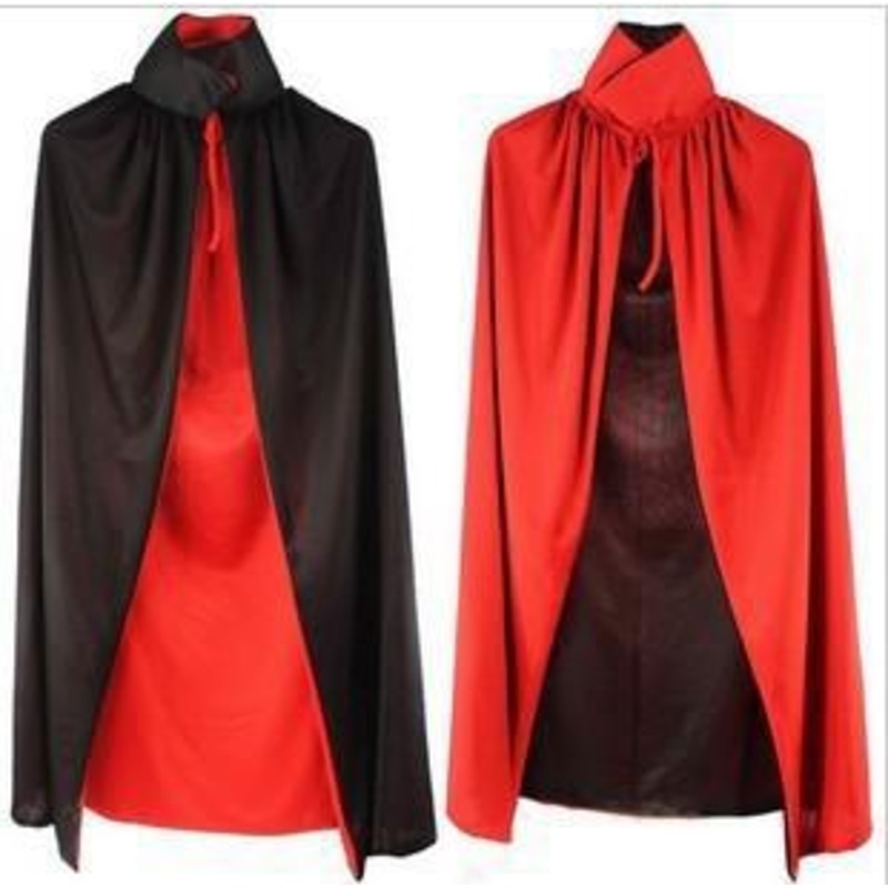 Black & Red Reversible Kids Vampire Cape