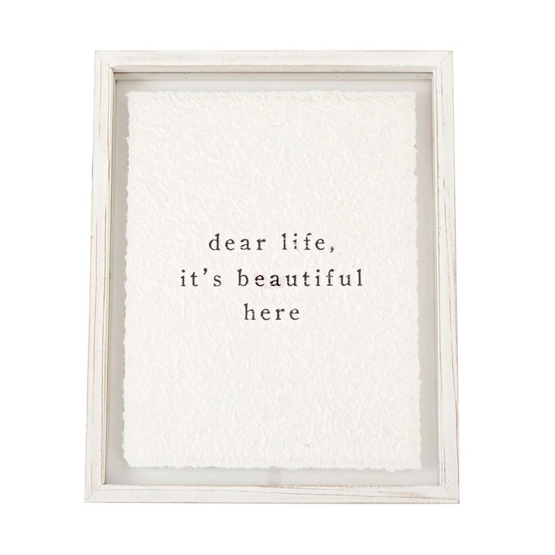 Dear Life Glass Plaque