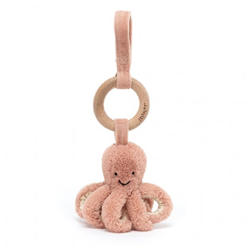 Odell Octopus Wood Ring Toy