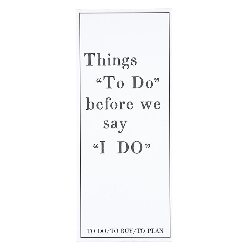To Do/I Do List Pad