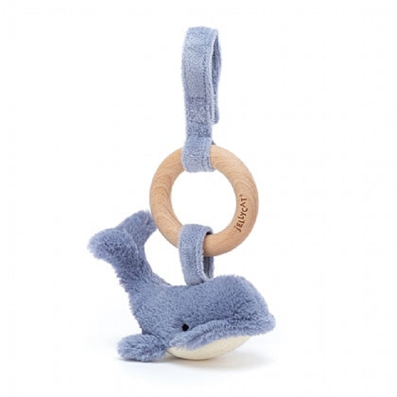 Wilbur Whale Wood Ring Toy