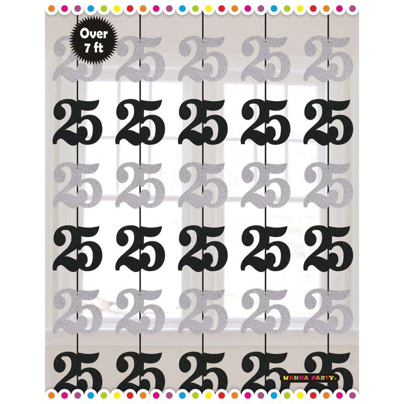 25th String Decoration 7FT - 6PC