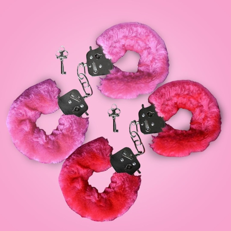 Hen Party Hand Cuffs Light Pink