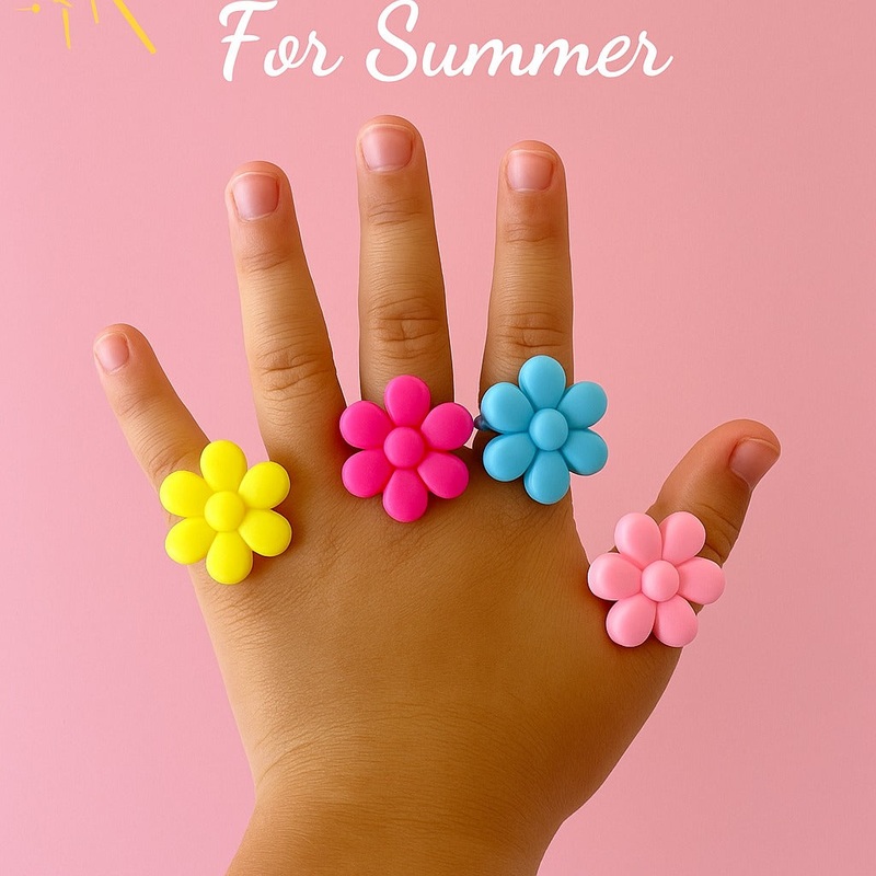 Mini Daisy Ring Favors - 10PC