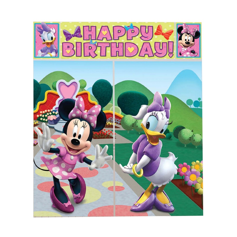Minnie Mouse Scene Setter 65" X 59" - 5Pc