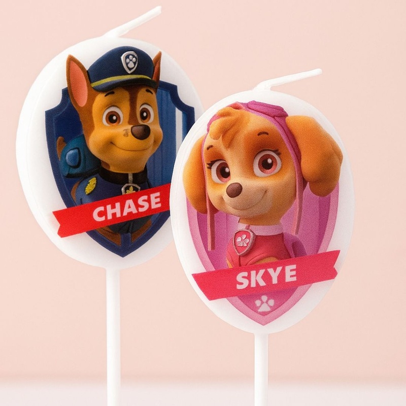 Paw Patrol Theme Birthday Candle - 5PC