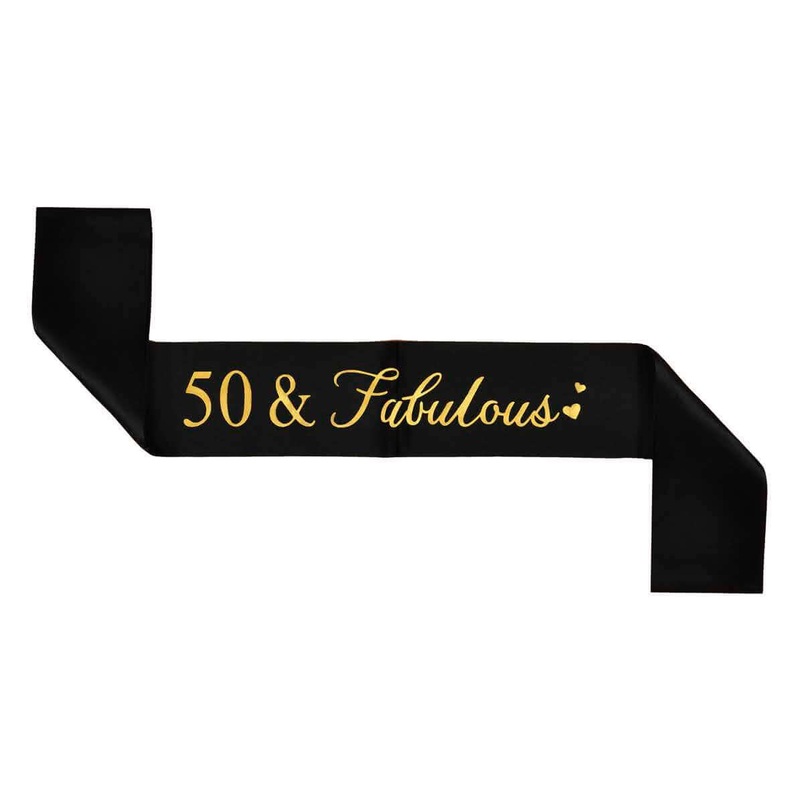 50 & Fabulous Sash 62 inch