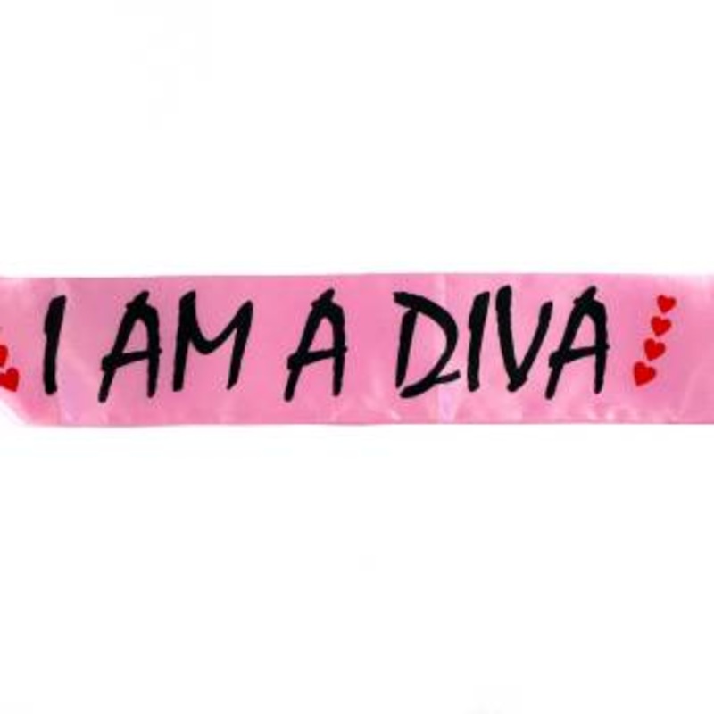 I'M A DIVA Satin Sash