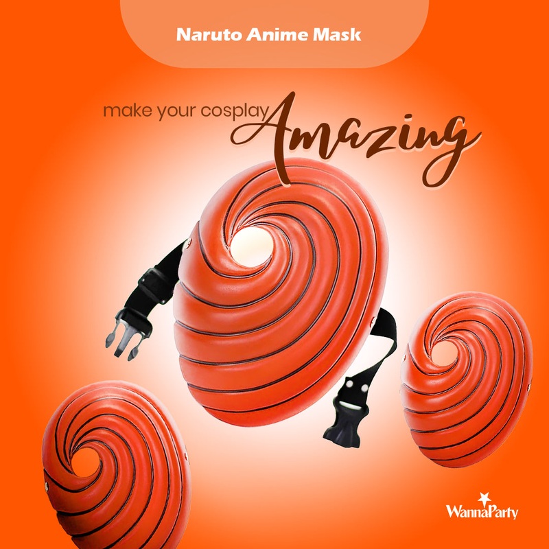 Naruto Mask Akatsuki Tobi Obito Resin Mask