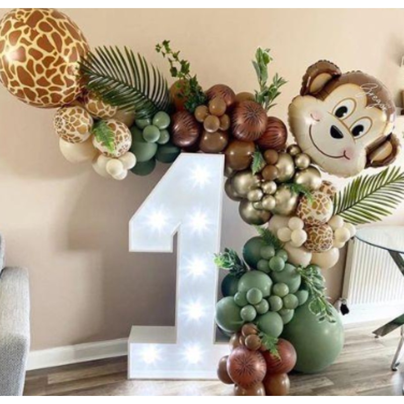 1st Birthday Jungle Theme Set Up