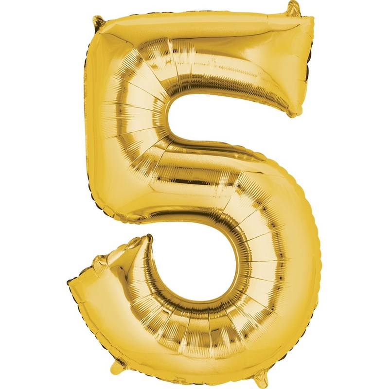 34" NUMBER 5 GOLD