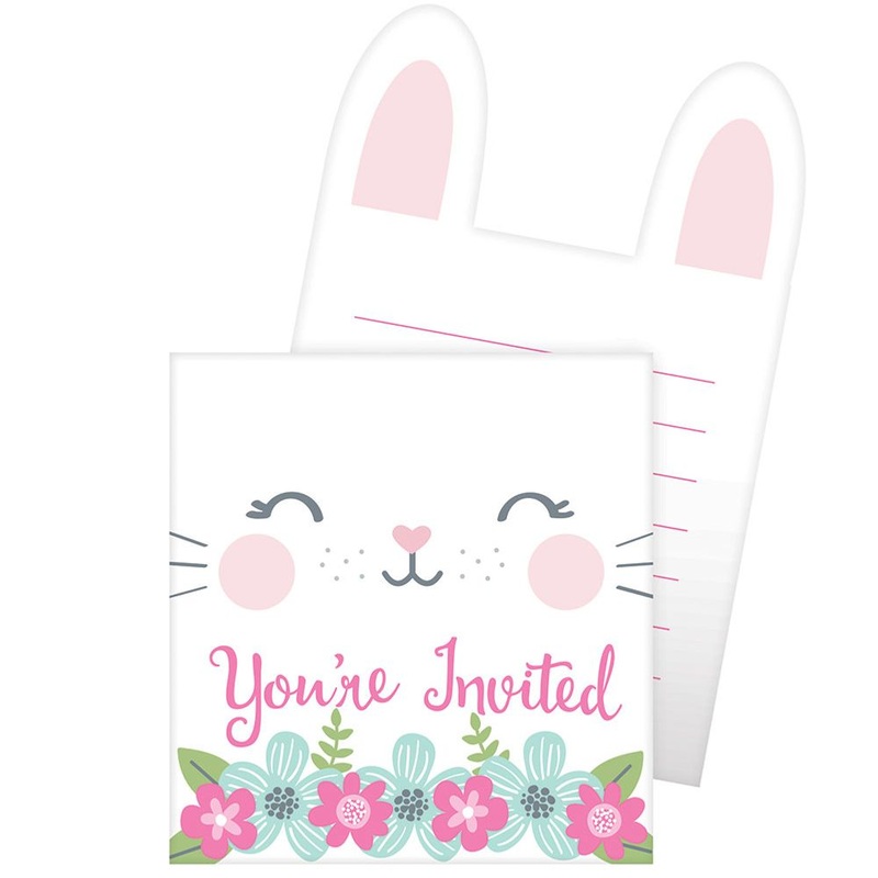 Birthday Bunny Invitations (8 ct)