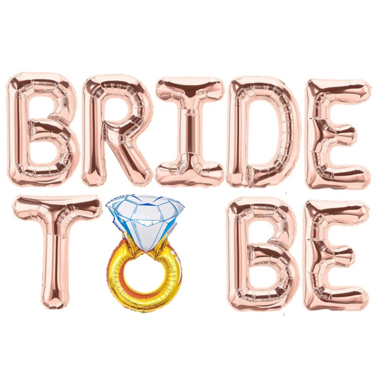 Bride To Be Rose Gold Banner Balloon -1Pc