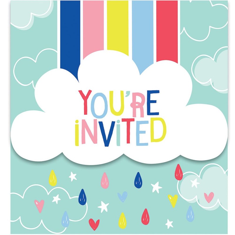 Over The Rainbow INVITATION GATEFOLD