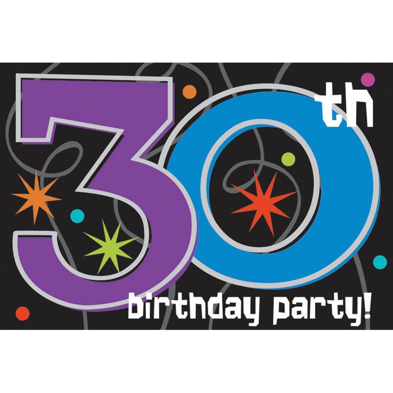 The Party Continues 30 Invitations