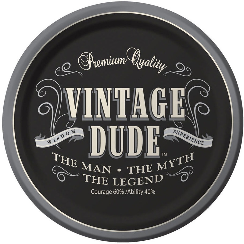 Vintage Dude Dinner Plates (8ct)