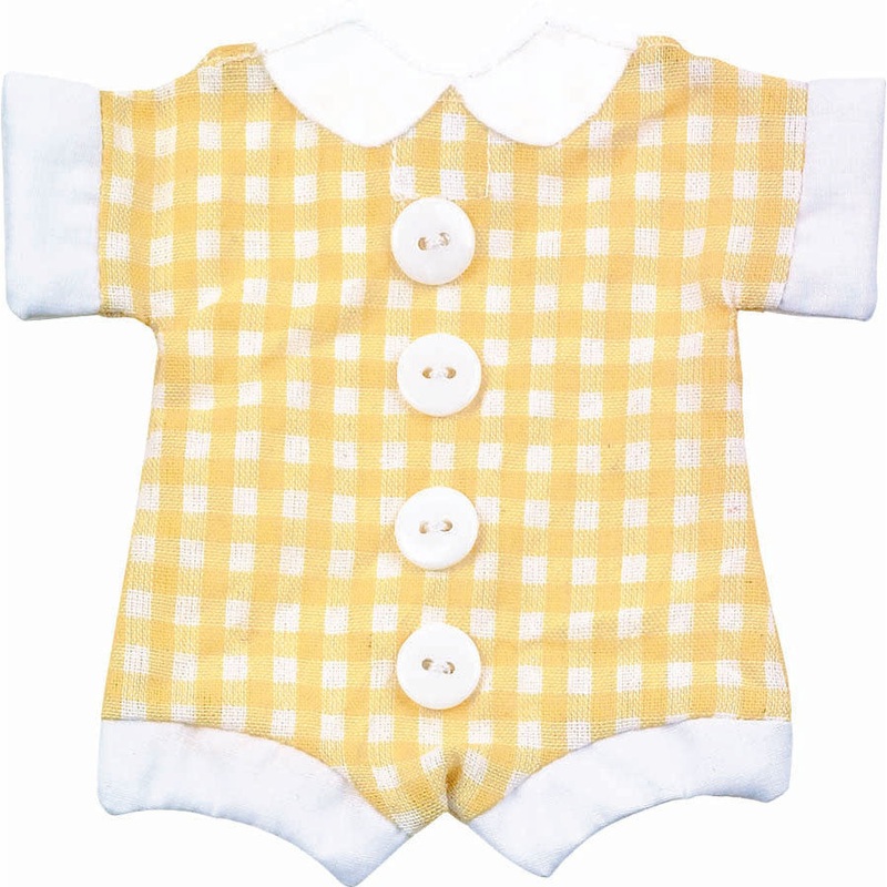 Yellow Onesie Fabric Favor Bag