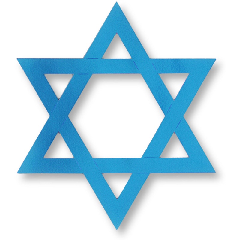 15" Foil Star Of David Cutout
