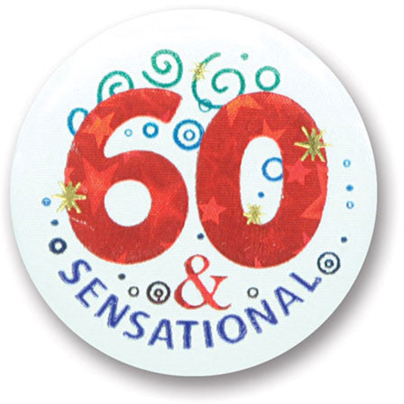 60 & Sensational Satin Button