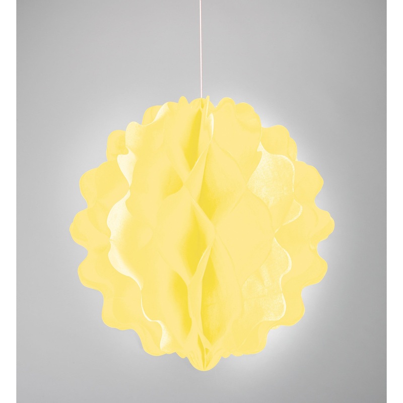 8'' Yellow Honeycomb Tissue Ball